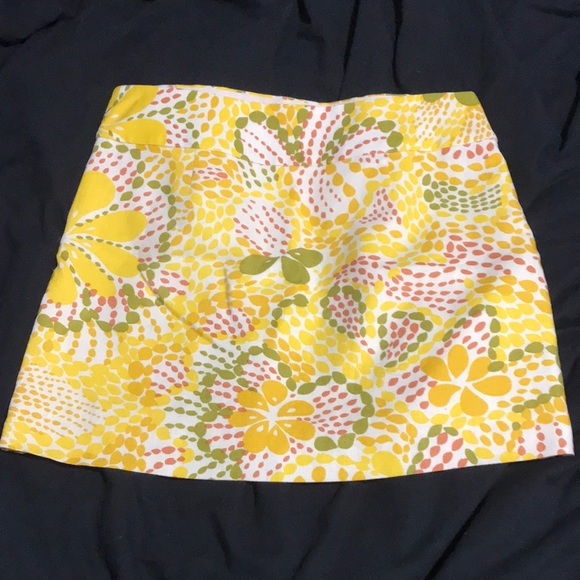 J. Crew Dresses & Skirts - J Crew yellow patterned skirt